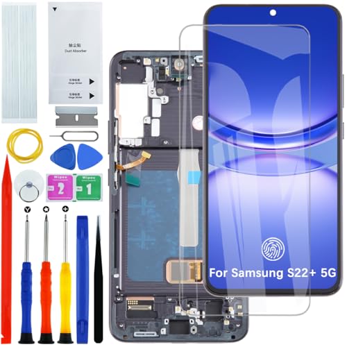 Kit écran OLED avec empreinte pour réparer un Galaxy S22+ noir