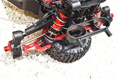 GPM For Arrma 1/7 Mojave 6S BLX Upgrade Parts Aluminum Front Lower Arms - 2Pc Set Orange