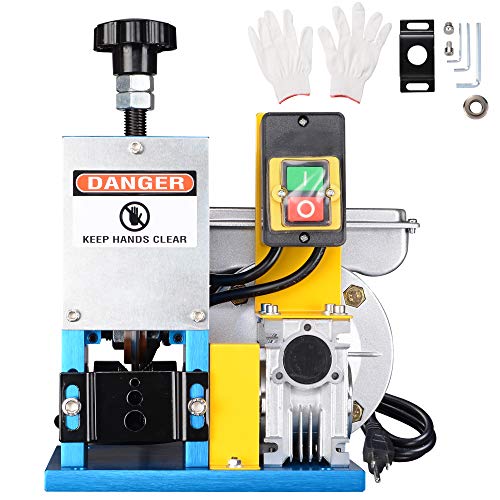 WeChef Automatic Electric Machine 0.12-1 inch Wire Stripping Benchtop Powered Cable Stripper Tool Scrap Copper Recycling