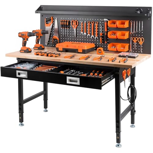 FIXCHIGO 60 inch Adjustable Work Bench