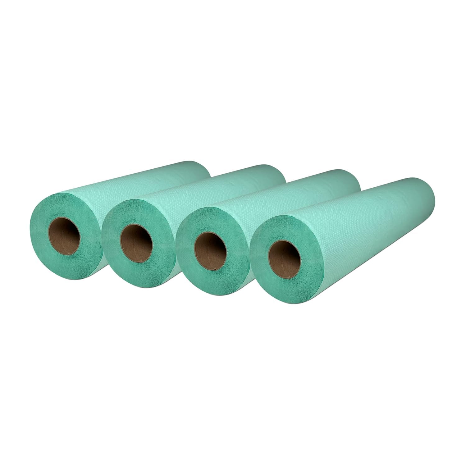 Papel Camilla Parafinado Antigoteo Verde 60 cm x 70 m - 4 Rollos, Sin Precorte - Papel Camilla Masaje, Clínicas, Tatuaje, Fisioterapia, Estética