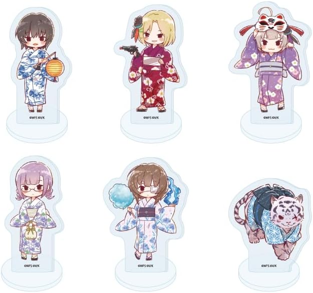 Heaven Burns RED 24 Yukata Ver. 31 B Troops [Graph Art Illustration] Acrylic Petite Stand, Complete Set, Box of 6