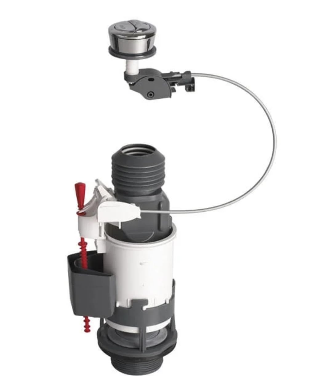 Wirquin Multicoloured 10120446 Jolly Dual Flush Cistern Valve - Dual Flush Mechanism