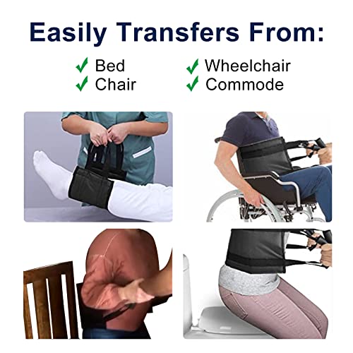 Lift Belt 39'' For Elderly Patients Help Pick Off Floor & Stand Turn On Bed Chair Assist Aid, Transfer Sling Handicapped Accessories, Medical Supplies For Home Care, Thicken Padded With Handles #TOP2