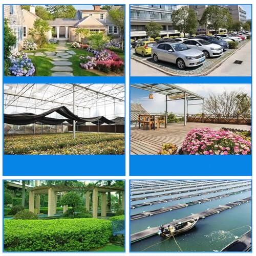 Sun Shade Cloth Mesh Tarp with Grommets 6x8m, Garden Shade Net, Sun Shade Net for Outdoor, for Plant Cover Patio Canopy Garden Pergola Greenhouse Car Barn Kennel - Image 6