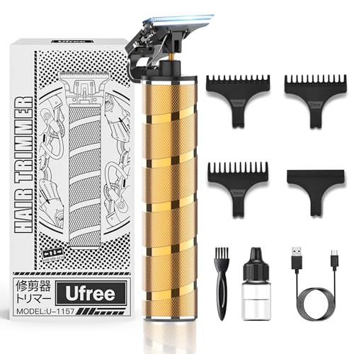 Ufree Hair Trimmer & Beard Trimmer for Men Professional, Electric Razor Shavers for Men, T Blade Precision Edgers Liners, Barber Clippers for Hair Cutting Mustache Facial, Mens Gifts