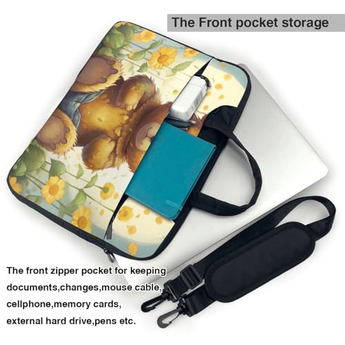 Sac à bandoulière pour ordinateur portable avec sangle et poignée