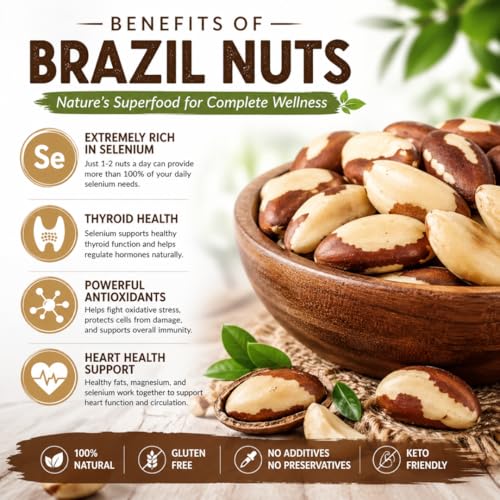 Image of Ketosy Premium Brazil Nuts - 250g | Supports Immunity | Thyroid Function Support Nutrients | Rich in Selenium |Unroasted Brazilian Nuts - Large Jumbo Size Nuts