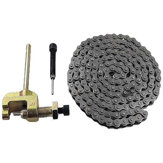 35 Roller Chain 160-Link Kit w/Heavy-Duty Breaker Tool – Fits Doodle Bug, Coleman CT200U, Motovox & More (Mini Bikes, Karts, Motorsports)?