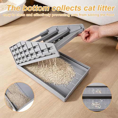 Accessoire litière automatique détachable et combinable gris - 7
