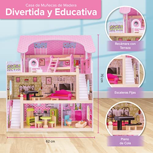 La mejor comparación de Casa madera juguete los 10 mejores. 3 Imagen adicional