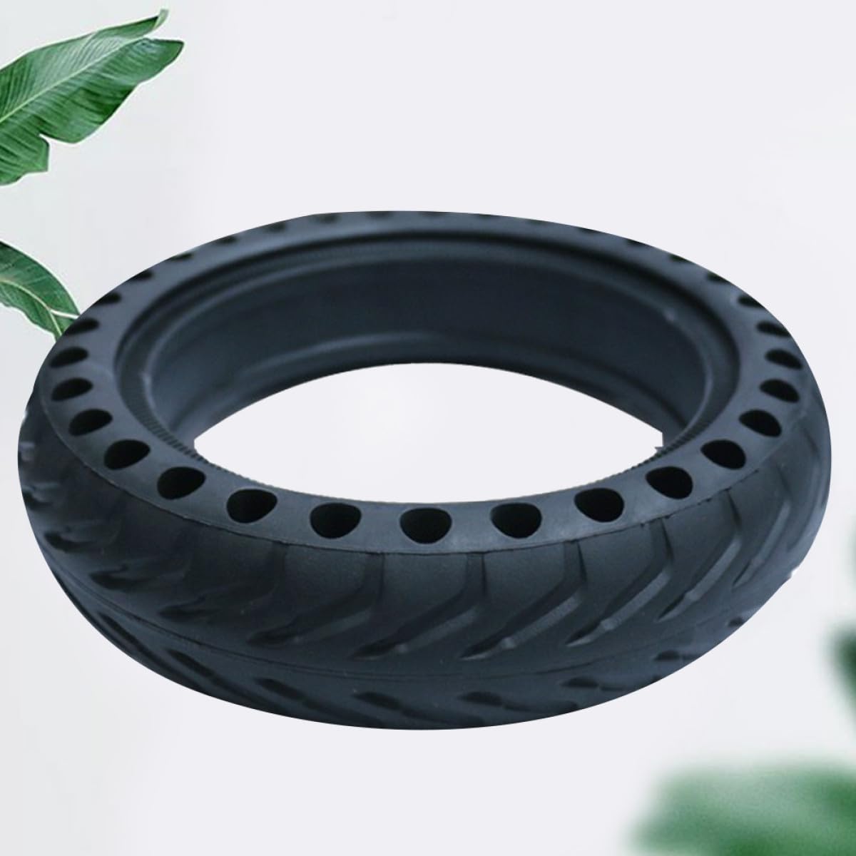DECHOUS Pneu Alvéolé Anti-crevaison 8,5 Pouces pour Trottinette Électrique, Roue en Caoutchouc Solide, Amortisseur de Chocs, Adapté Usage Extérieur et Pluie, Remplacement Léger