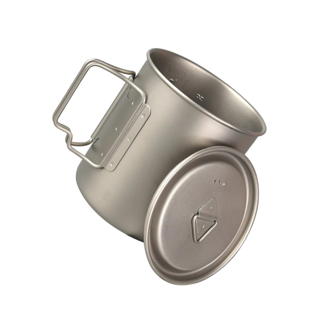 KOMBIUDA Tasse de Camping Pliable 750 ML en Titane avec Couvercle pour Randonnée et Pique-niques