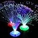 Retisee 12 Pcs Fiber Optic Lamp Multicolored Centerpiece Optic Lights Battery Powered with Cone Base Illuminated Crystals for Room Wedding Holiday Tables Disco Party