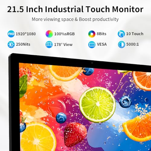 Image of 21.5 inch Touch Screen Monitor for PC, POS, Small Business
