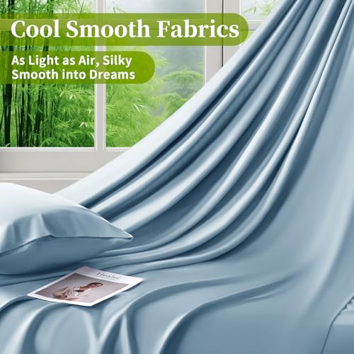 image for Shilucheng 100% Viscose Derived from Bamboo_ Sheets Queen Size 6pcs - 