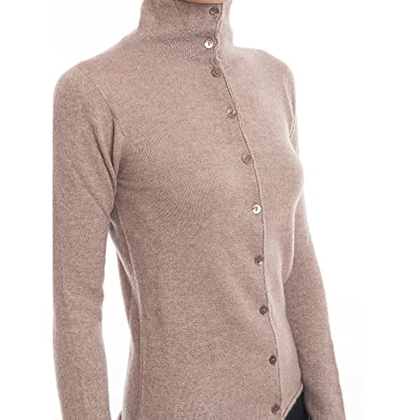 DALLE PIANE CASHMERE - Bomber met knopen van 100% kasjmier, voor dames
