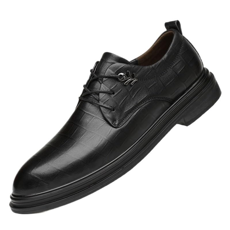 Men Lace-up Slip-on Leather New Oxford Shoes Non-Slip Waterproof Business Formal Shoes