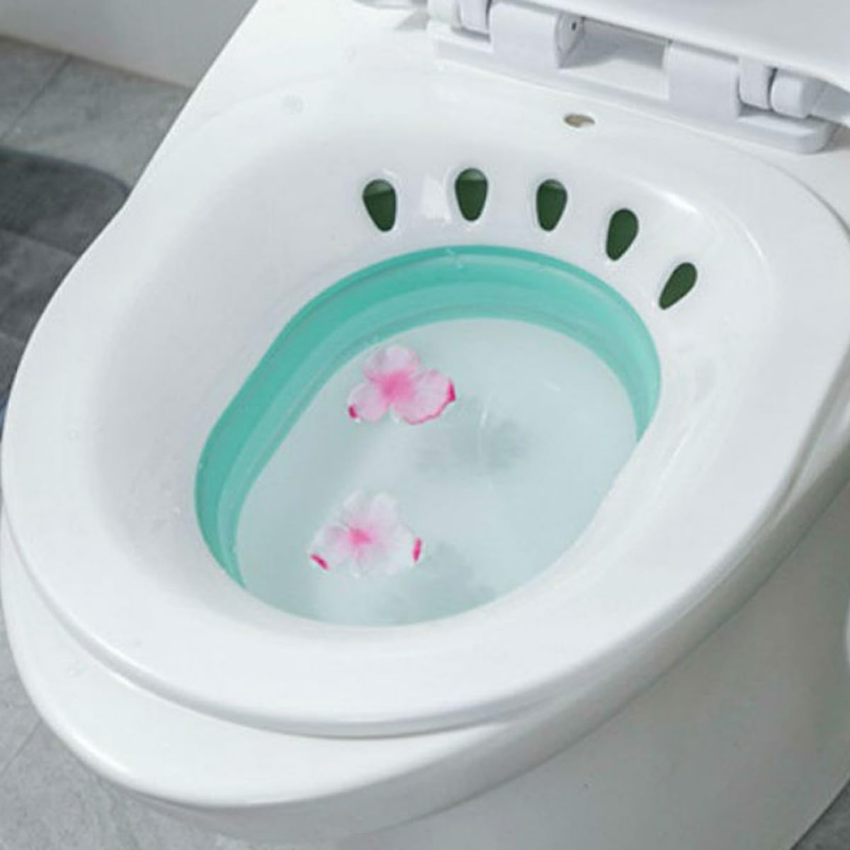 Tragbares Bidet für Schwangere & Erwachsene, platzsparendes Design, Anti-Überlauf-Funktion, ideal für Standard-Toiletten, Hygienelösung für Intimpflege