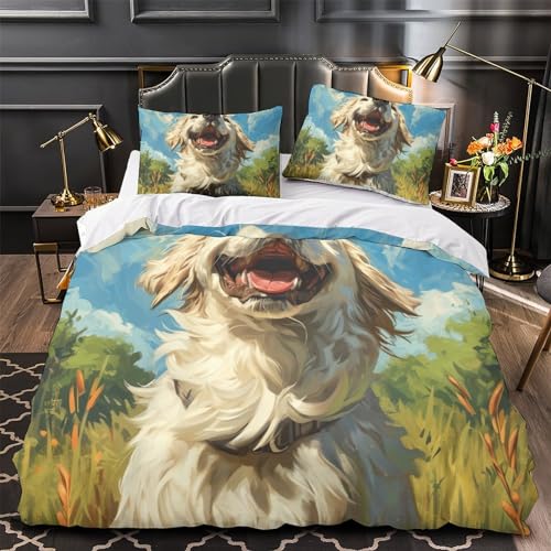 Housse de couette microfibre chien 3D avec fermeture éclair - 4