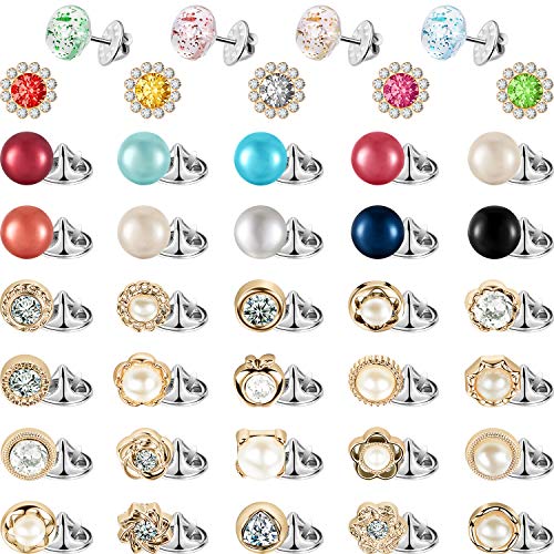 50 Piezas Broches Camisa Mujeres Botones Seguridad