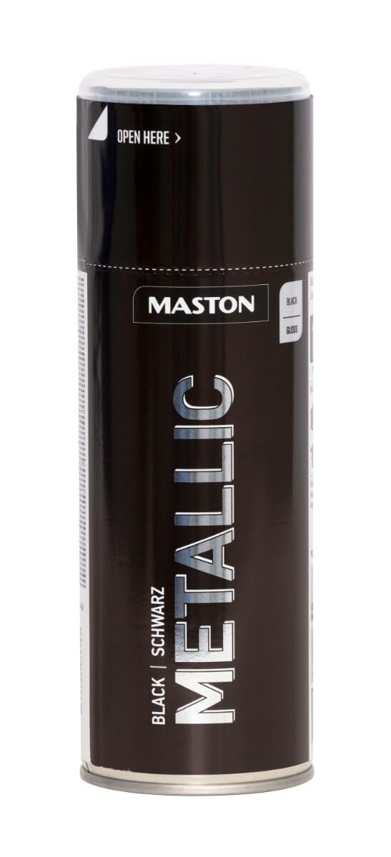 Maston Metallic Spray Paint Black