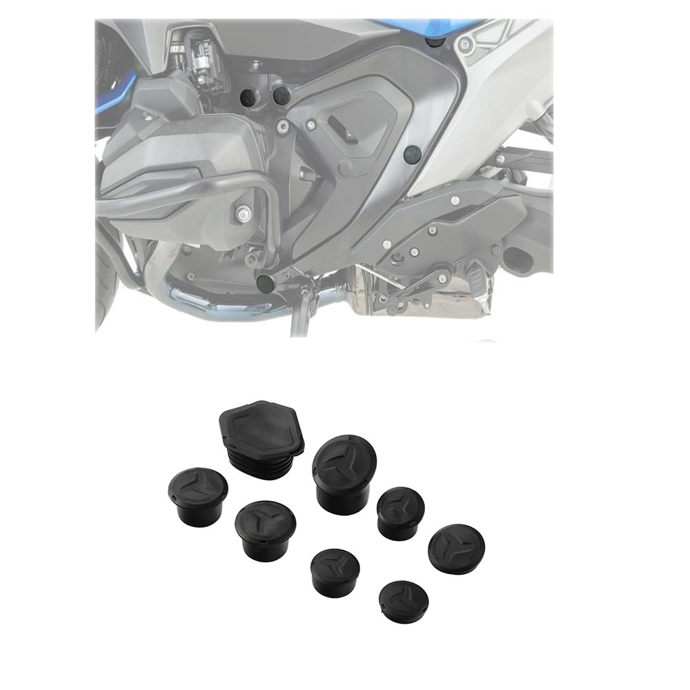 Tapón de orificio de chasis para motocicleta, kit de tapones para tapa de orificio de chasis para BMW R1300GS, R1300, R 1300 GS Adventure, R 1300GS 2023