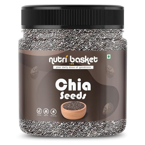 Image of Nutribasket Combo Pack of Chia, Flax, Pumpkin & Sunflower Seeds | 25g Each | Daily Super Seeds Variety Pack | Natural Raw Seeds for Smoothies, Salads, Breakfast & Healthy Snacking | Pack of 4