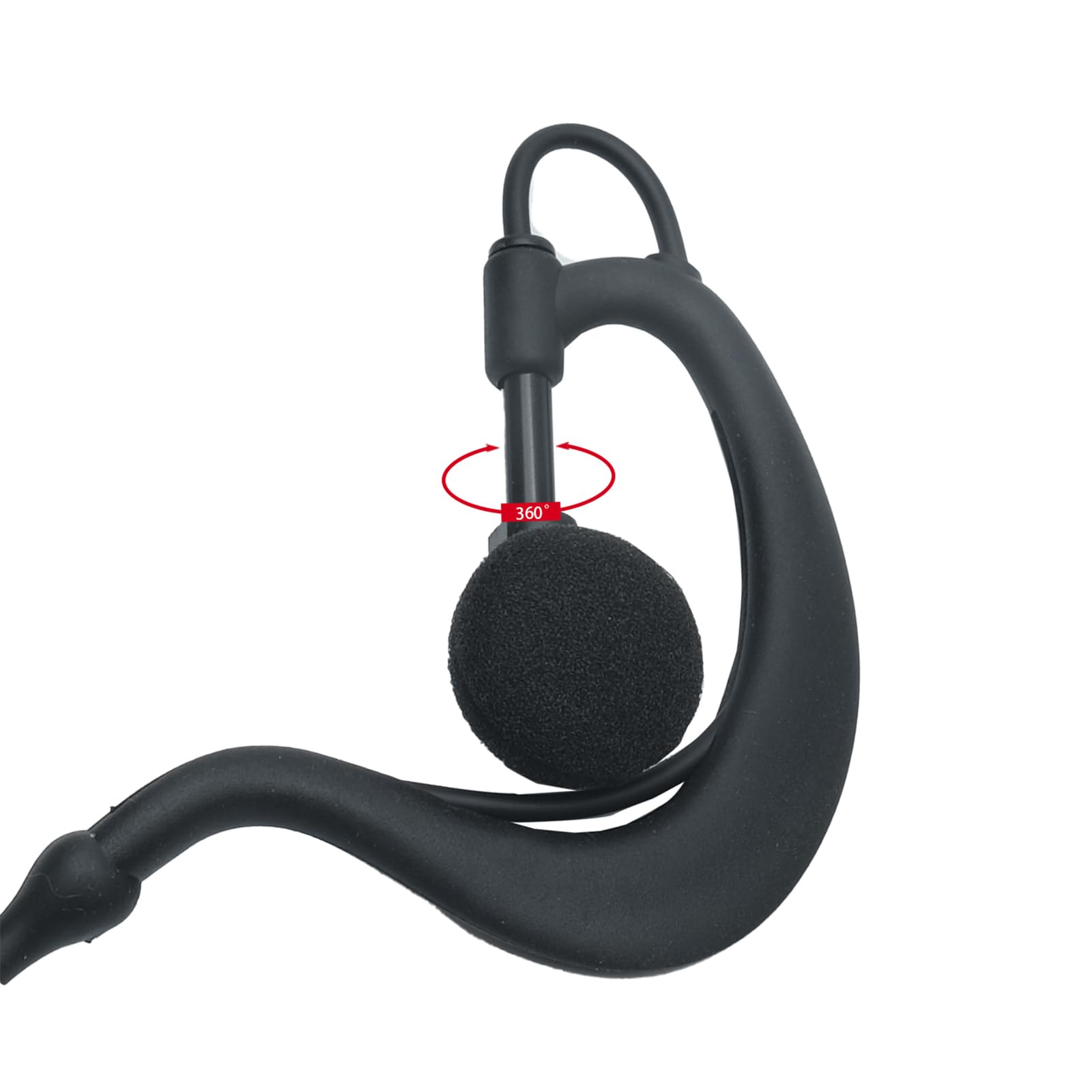 Auricolare con microfono PTT compatibile con Hytera PD602 PD682 PD662 HP780 X1e Walkie Talkie radio bidirezionale a forma di G