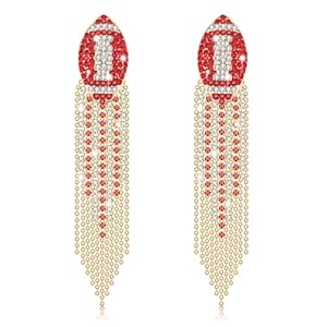 Women’s Tassel Earrings Star Ear Stud Pave Crystal Dangle Earrings Boho Waterfall Beaded Fringe Drop Earring