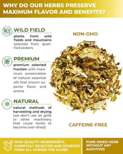 Image of 1.8 oz. Agrimony Herb Dried Cut Agrimony Flower Tea (Agrimonia Eupatoria L.) - Agrimonia Herbal Tea 50g (1.8 Oz)