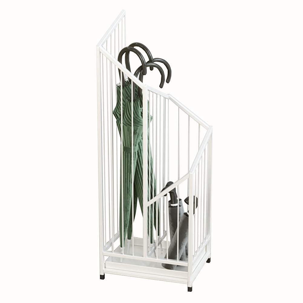 FCXWEVR Nordic Wrought Iron Umbrella Stand - Large Capacity Stylish Rack for Home & Hotel Creative White Design Durable & Elegant Storage Solution