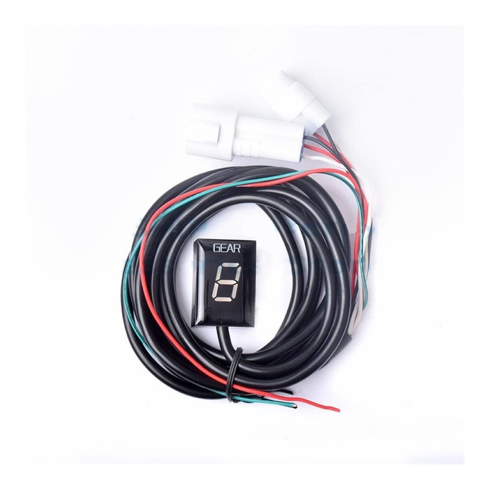 Indicador Marchas Moto Medidor Digital de Moto para TDM850 TDM 850 1999-2001, electrónica Impermeable para Motocicleta, L, indicador Marcha 1-6 Niveles