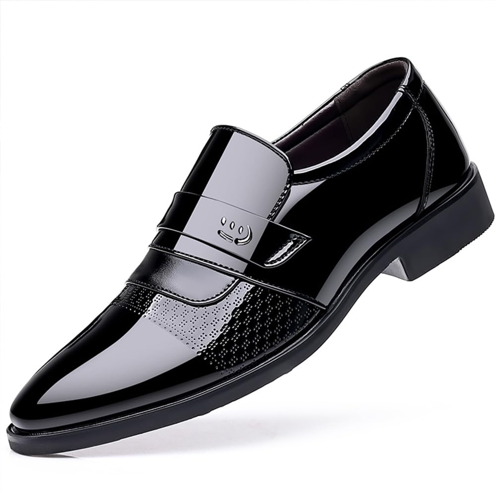 TBDZBXT Men's Dress Shoes Casual Oxford Slip on Shoes Business Formal Tuxedo Shoes