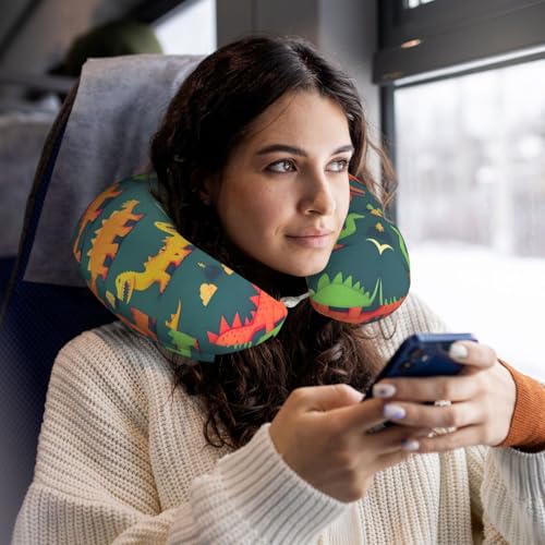 Almohada de espuma viscoelástica con diseño dinosaurio miniatura 6