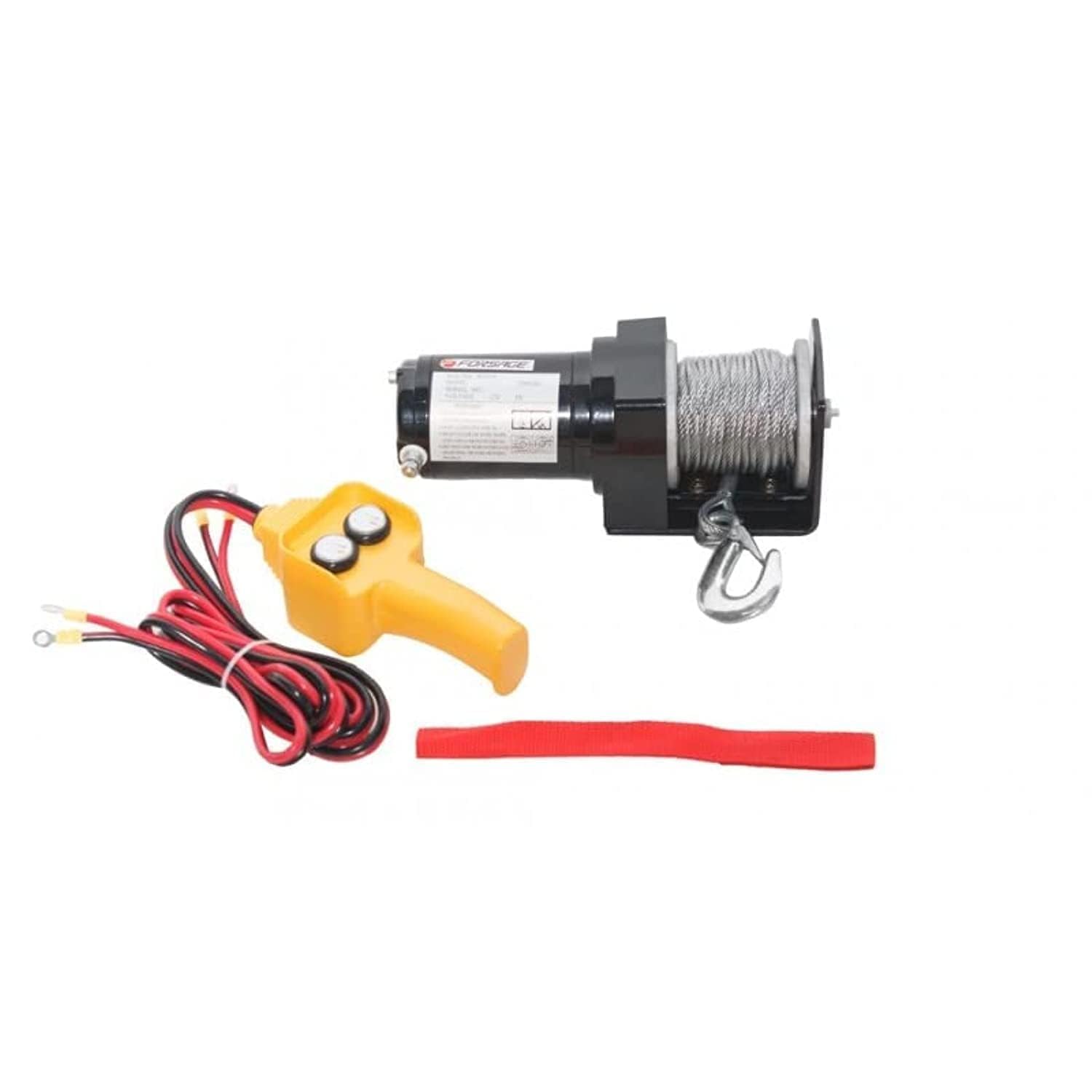 FORSAGE Car Electric Winch 0.9T, 12V Steel Cable, Cable Ø - 4.5mm 0,9T, 12V Stahlseil, Seildurchmesser 4,5mm
