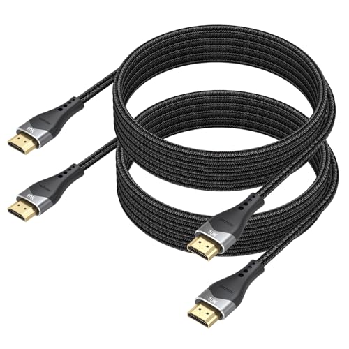 DIOOEER HDMI Cable 8FT 2-Pack