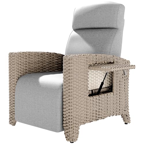 ONKBOITE Relaxliege Liegesessel, Ergonomische Relaxliege Rattansessel,...