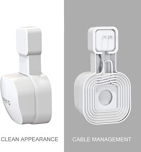 Miniatura 5 de Soporte de pared solo para sistema Wi-Fi de malla eero 6 y 6+ (no para Pro 6Pro 6E), sin cables desordenados y soporte de montaje de salida que