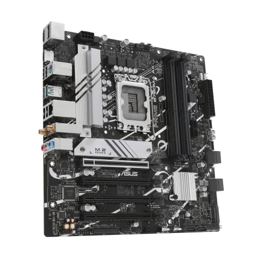 ASUS Prime B760M-A AX LGA 1700(Intel® 12th&13th Gen) microATX Motherboard (PCIe® 4.0, 2xM.2 Slots, DDR5,Realtek 2.5 Gb LAN,WiFi 6, DP,Rear USB 3.2 Gen 2, Front USB 3.2 Gen 1 Type-C®) by Asus - Image 3
