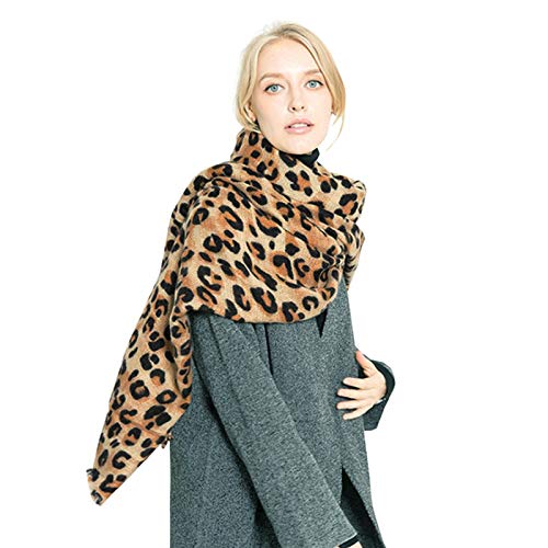 AIBEARTY Women's Leopard Print Scarf Pashmina Shawls and Wraps Fashion Winter Warm Long Large Blanket Scarves4