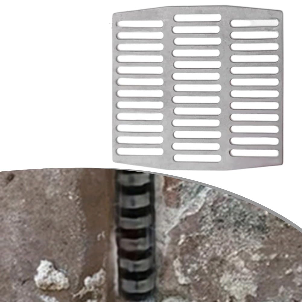 Lot de 40 cache-trous de drainage en acier inoxydable pour mur de brique - 7 x 7,1 cm