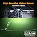 LUTEC 80W 9000LM LED Security Light Motion Sensor Outdoor Lights, 4 Head LED Flood Lights Outdoor 5000K Daylight, IP65 Waterproof, Motion Detected Lights for Outside, House, Garage, Yard (Black)