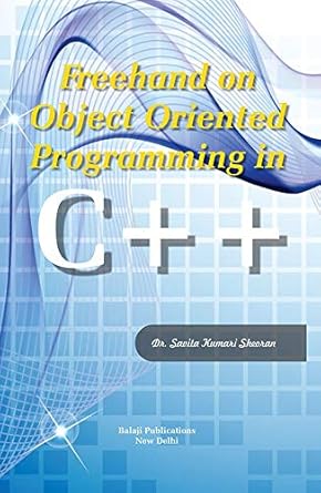 Amazon.in: Buy Freehand on Object Oriented Programming in c++ ...