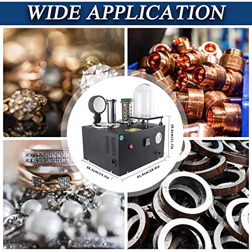 Shangniulu SNL-5 Cast Vacuum And Melting Machine Digital Display High Temperature Refining Precious Metal Jewelry Casting Tool 1/2 Hp,2Kg Gold Melting Furnace,3 Cfm Lost Wax Cast Combination 2L thumb #6