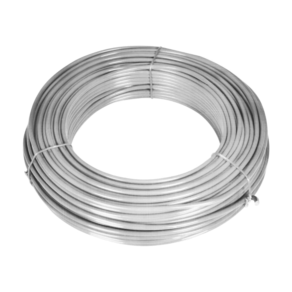 Valla de malla de alambre de 15 x 0,8 m galvanizada para jardín, incluye postes y casquillos de suelo, resistente a la intemperie para perros, para césped, setos, recinto para camping