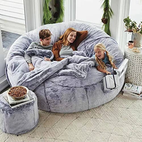 GAIGY Riesige Bohnenbeutel Sofa Big Pelz Sitzsack Bett Slipcover Koffer Kein Füllstoff Boden Seat Recliner Puff Lazy… – Bild 3