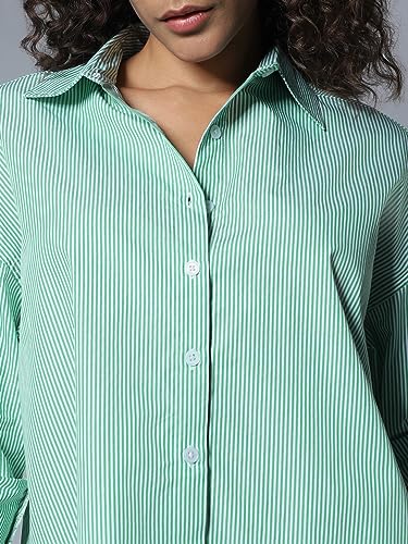 Image of HIGH Star Women's Cotton Boxy Fit HSWSHW23508 S2 Shirts
