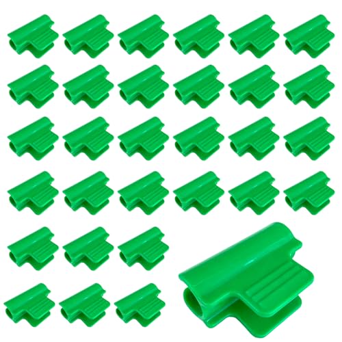 30 Pcs Greenhouse Clamps, Frame Shading Net Clip, Greenhouse Film Clamps, Plant Clips, Film Row Cover Netting Tunnel Hoop Clip, Film Row Cover Shelter Frame, for Season Plant Extension Support (11mm)