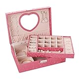 Die Schmuckschatulle kann verschlossen werden, um Ihre Juwelen zu schützen. Darüber hinaus halten die innen weichen Samtfutter sie vor Kratzern und Beschädigungen.